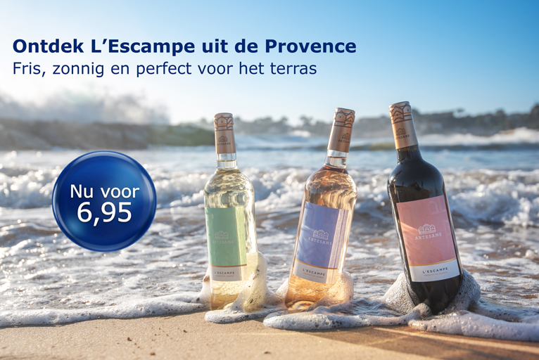 L&rsquo;Escampe Provence Ros&eacute; uit Zuid-Frankrijk - frisse en fruitige ros&eacute; wijn uit de Provence