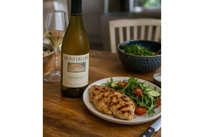 Mont Pellier Chardonnay & Geroosterde Kip – Een Klassieke Comfort Pairing