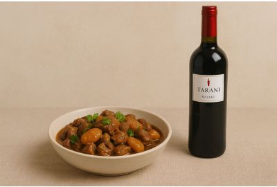 Tarani Malbec en Lamsschotel met Abrikozen
