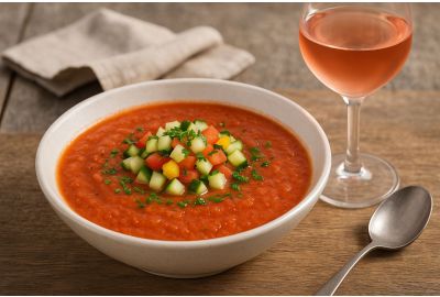 Frisse pittige gazpacho met Ramón Bilbao Rosado