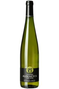 Aldeneyck Pinot Blanc bob Maasvallei Limburg in Fles, lichtgeel met groene reflecties