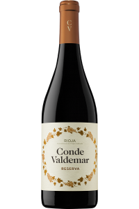 Conde Valdemar Rioja Tinto Reserva is een elegante Rioja met rijp fruit, cacao en truffel