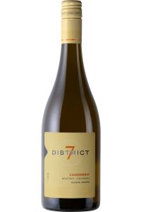 District 7 Estate Grown Chardonnay, rijk en vol, met smaken van tropisch fruit en vanille, Monterey, Californië, Verenigde Staten, witte wijn