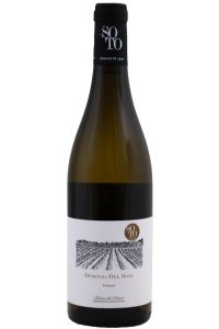 Dominio Del Soto Crianza Blanco, volle Spaanse witte wijn met aroma's van perzik, citrus, vanille en subtiele houtrijping.