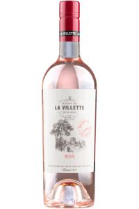 La Villette Rosé Grenache Cinsault, licht en verfrissend, met smaken van aardbei en citrus, Languedoc, Frankrijk, rosé wijn