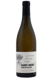 Les Vignes Retrouvées Blanc, frisse witte wijn van Gros Manseng, Petit Courbu en Arrufiac uit Saint Mont, Frankrijk.