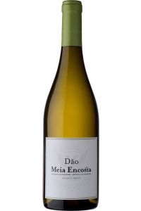 Meia Encosta Branco, witte wijn uit Dão, fris en levendig, gemaakt van een blend van Portugese druiven, met smaken van citrus, appel en bloemen.