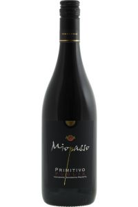 Miopasso Primitivo, rode wijn, Italië, robuust en verfijnd met zijdeachtige textuur en tonen van rijpe zwarte bessen