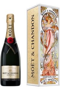 Moët & Chandon Brut in Metalen Alfons Mucha Giftbox