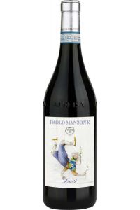 Fles Paolo Manzone Langhe Rosso Luvì 2022 – robijnrode rode wijn uit Piemonte met aroma’s van kersen en rode bessen