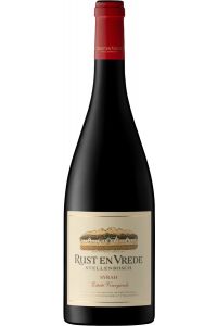 Rust en Vrede Estate Vineyards Syrah, een premium rode wijn uit Stellenbosch, Zuid-Afrika.