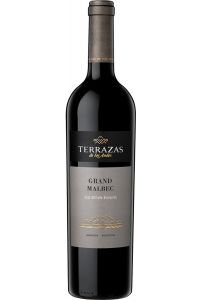 Terrazas de Los Andes Grand Malbec, een premium Malbec uit Mendoza, Argentinië. Rijk aan aroma’s van rood fruit, kruiden en vanille. Ideaal bij rood vlees en harde kazen.