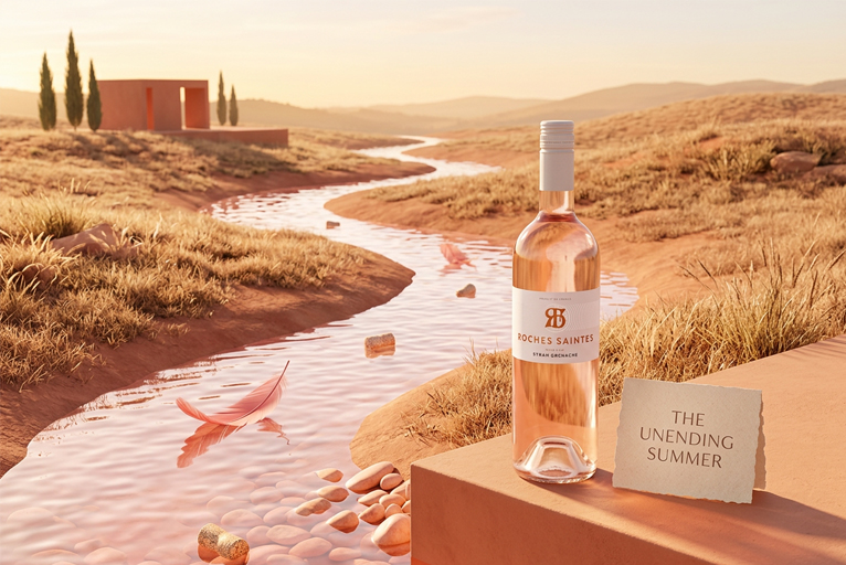 Roches Saintes Grenache Syrah ros&eacute; 2025, zomerse Franse ros&eacute; voor borrel en BBQ